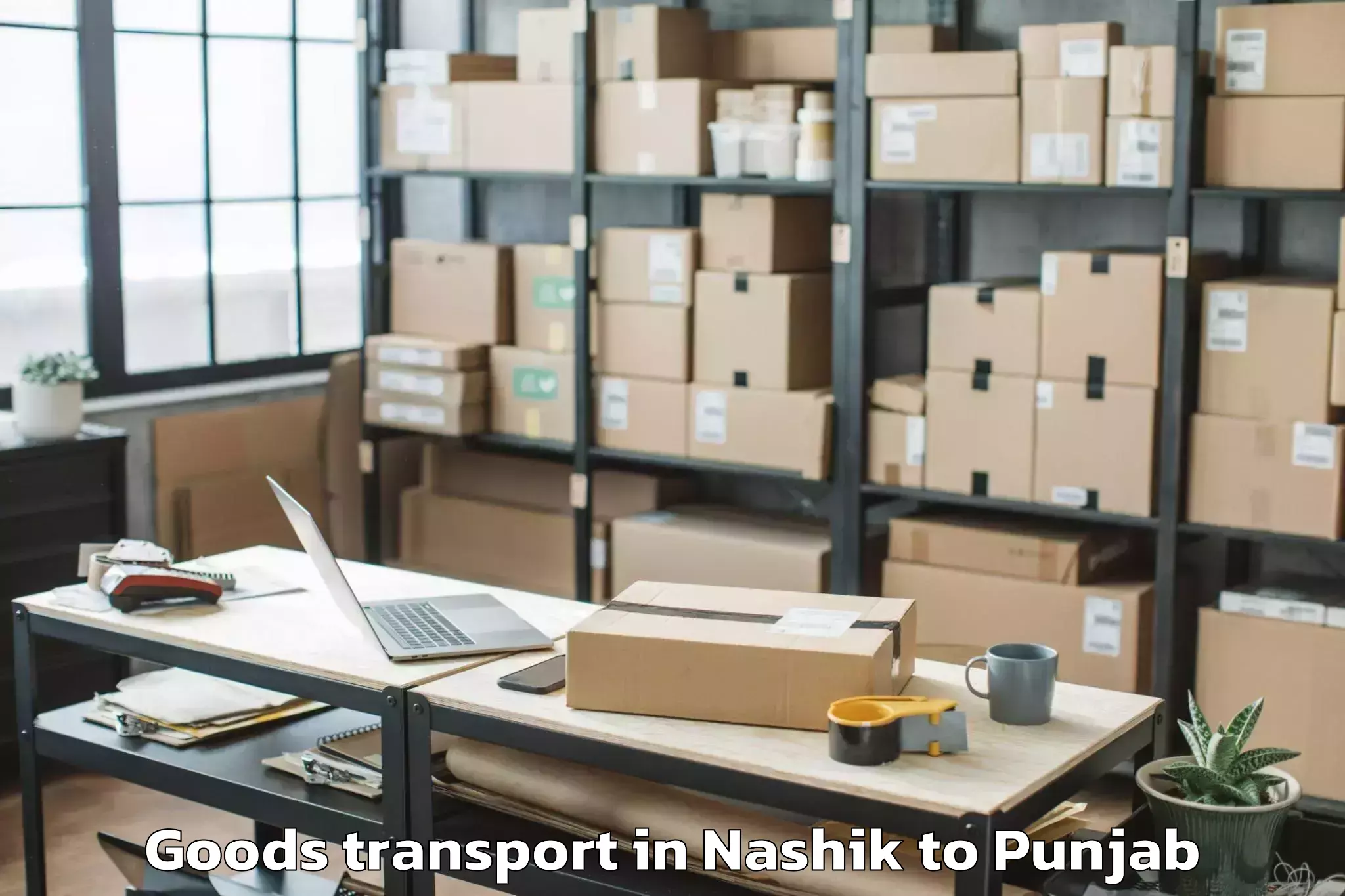 Book Nashik to Lakhnaur Goods Transport